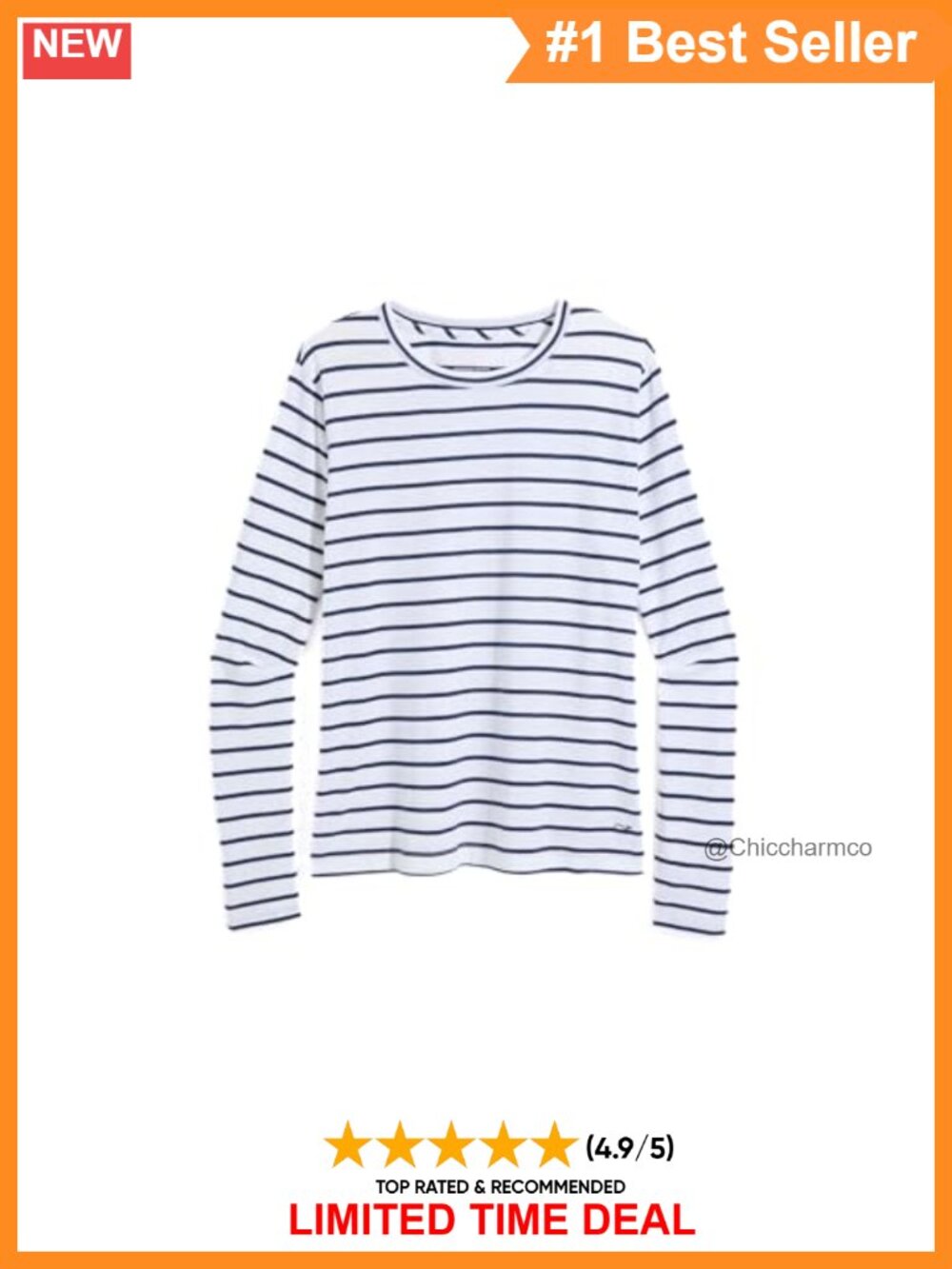 Vineyard Vines Supima Jersey Long Sleeve Tee Relaxed Fit Crew Neck